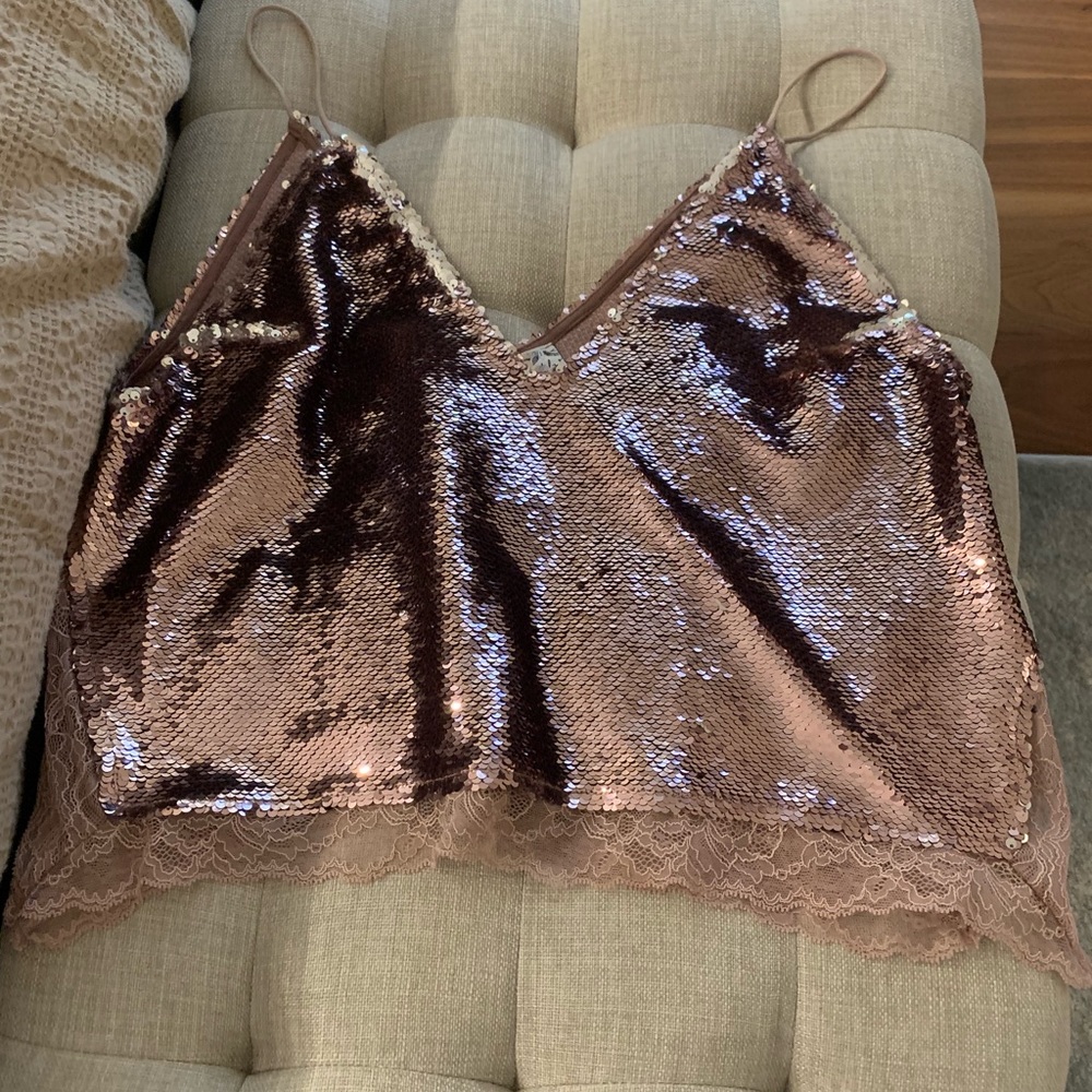Free People Sequin Top